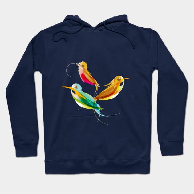 birds Hoodie by masslos